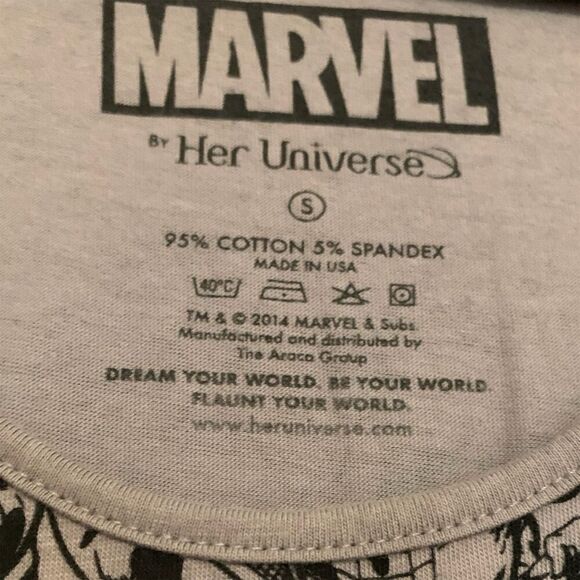 Marvel Her Universe S Fit & Flare Mini Dress Avengers Captain America Iron Man - Picture 10 of 16